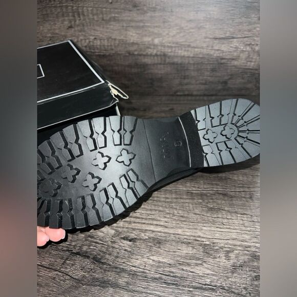 MIA Vicki Platform Oxford Shoes Women’s Size 8.5 Black Faux Leather Lace Up - Picture 3 of 5